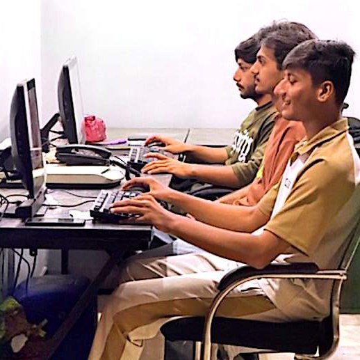 Designers preparing digital artwork